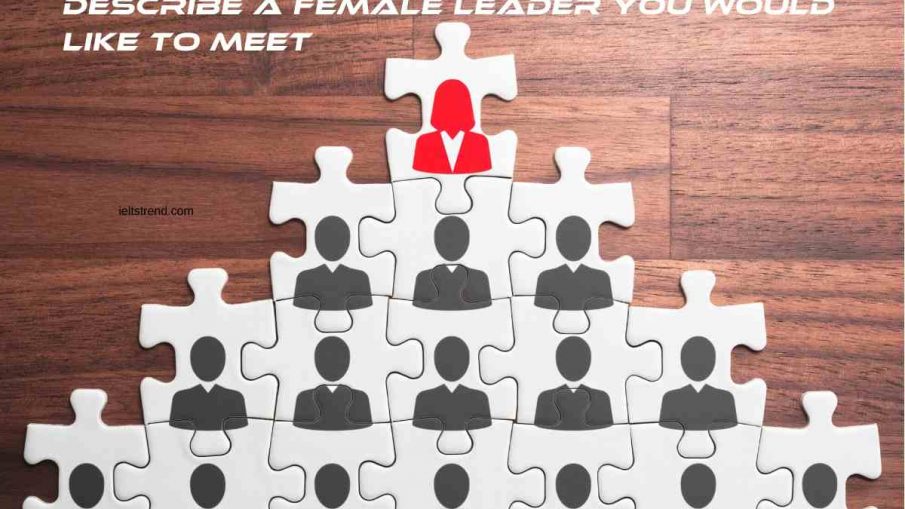 Describe a female leader you would like to meet