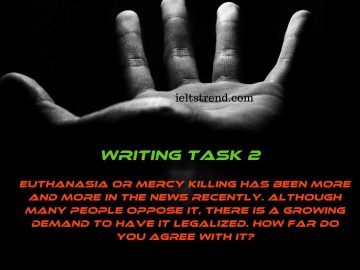 Euthanasia or Mercy Killing Has Been More (Writing Task 2)