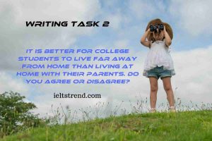 It Is Better For College Students To Live (Writing Task 2)