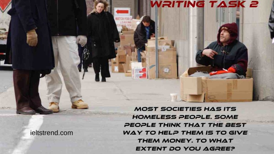 Most Societies Has its Homeless People (Writing Task 2)