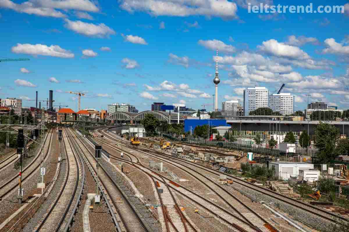 The Bar Charts Below Give Information About the Railway System in Six Cities in Europe (1)